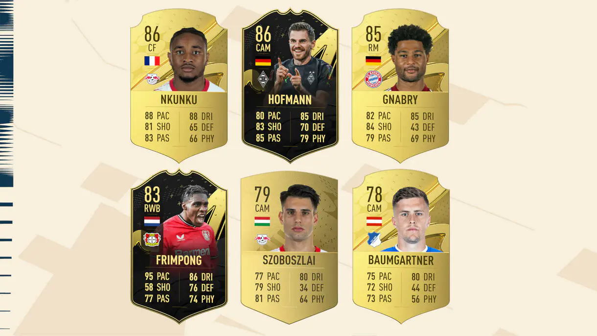 Mejores cartas de rendimiento de todos los candidatos a este POTM de la Bundesliga FIFA 23 Ultimate Team