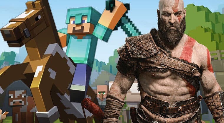 Imagen de God of War: Ragnarök: Ahora puedes ser Kratos en Minecraft gracias a un fan