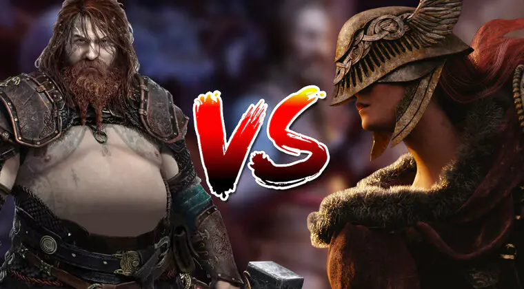 Imagen de Thor, de God of War: Ragnarök, se enfrenta a los jefes finales de Elden Ring; ¿quién ganará?