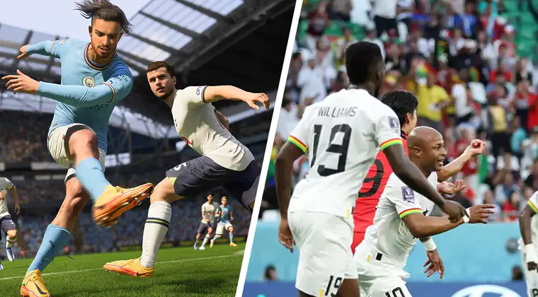 Imagen de Hacen pasar un partido de FIFA 23 por la Copa Mundial, engañando así a miles de personas