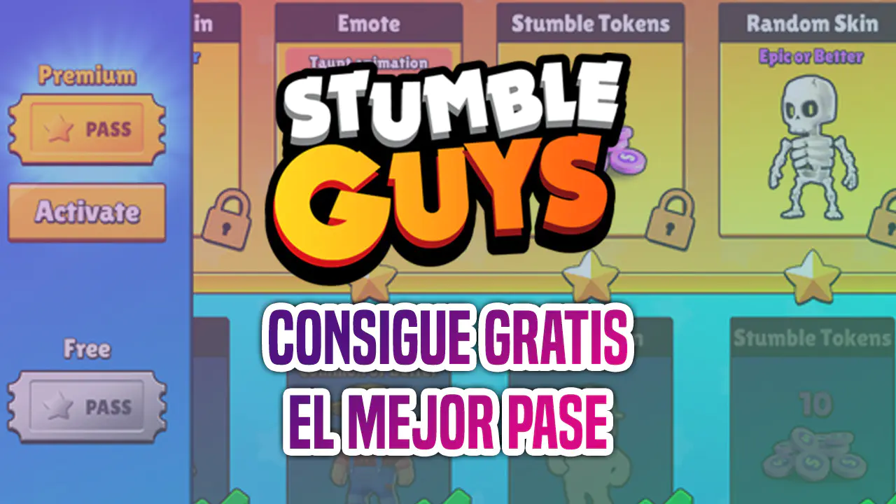 Conseguir gratis el pase de Stumble Guys