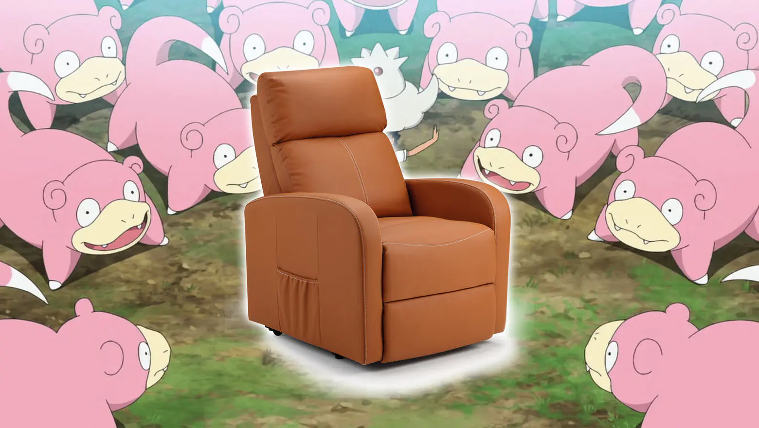 slowpoke pokémon sillón