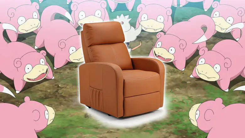 slowpoke pokémon sillón