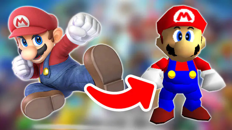 smash bros polígonos