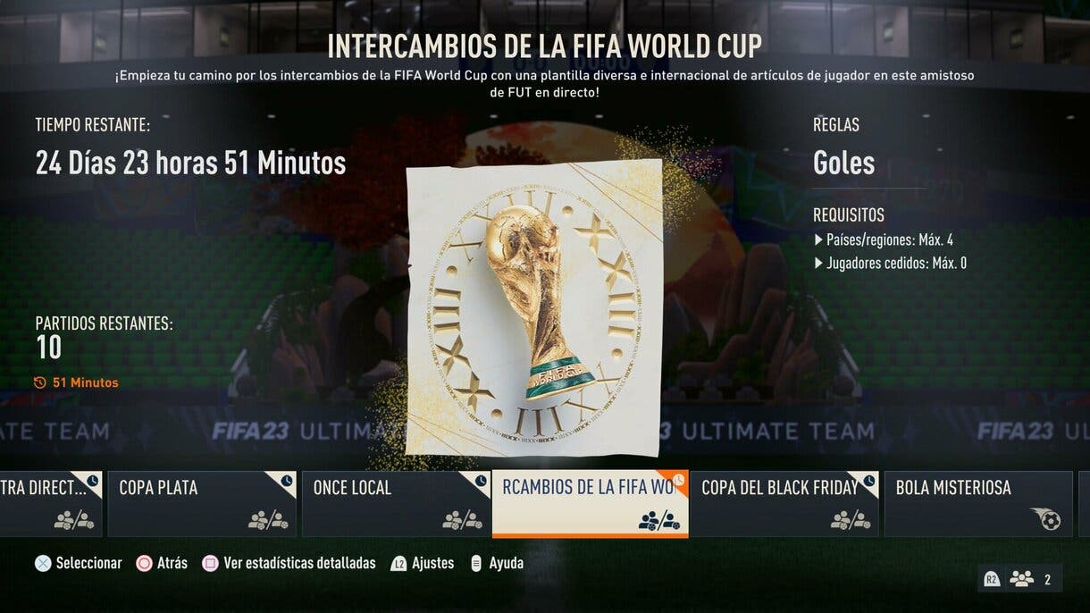Torneo Intercambios de la FIFA World Cup FIFA 23 Ultimate Team