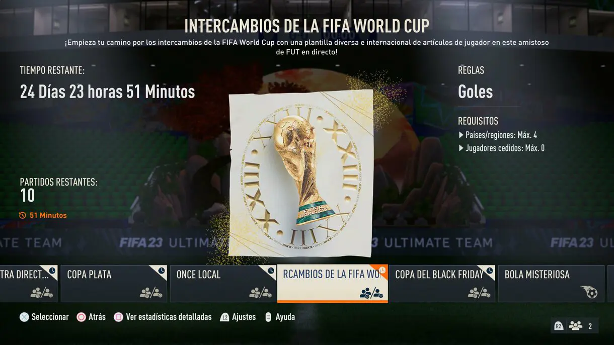Torneo Intercambios de la FIFA World Cup FIFA 23 Ultimate Team
