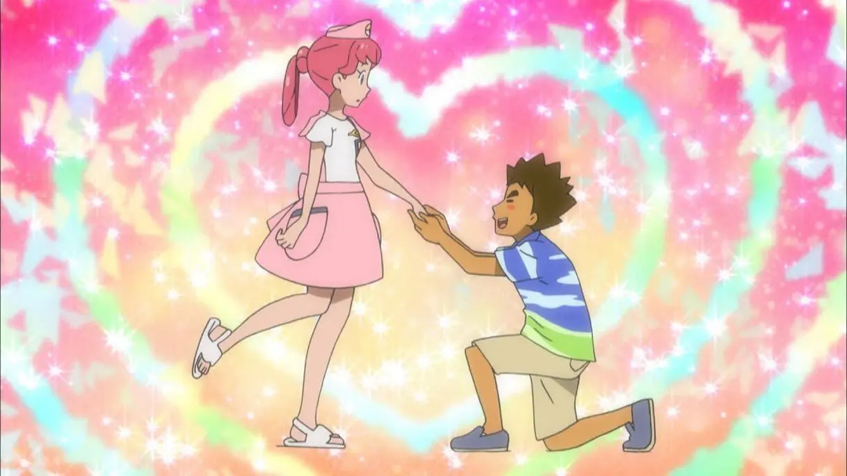 Brock Enfermera Joy anime Pokemon