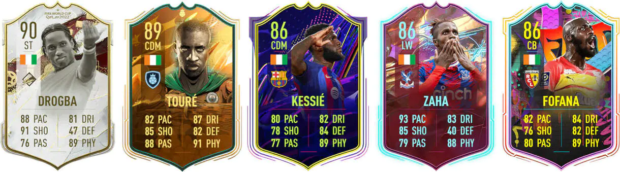 Versiones especiales usables Costa de Marfil FIFA 23 Ultimate Team