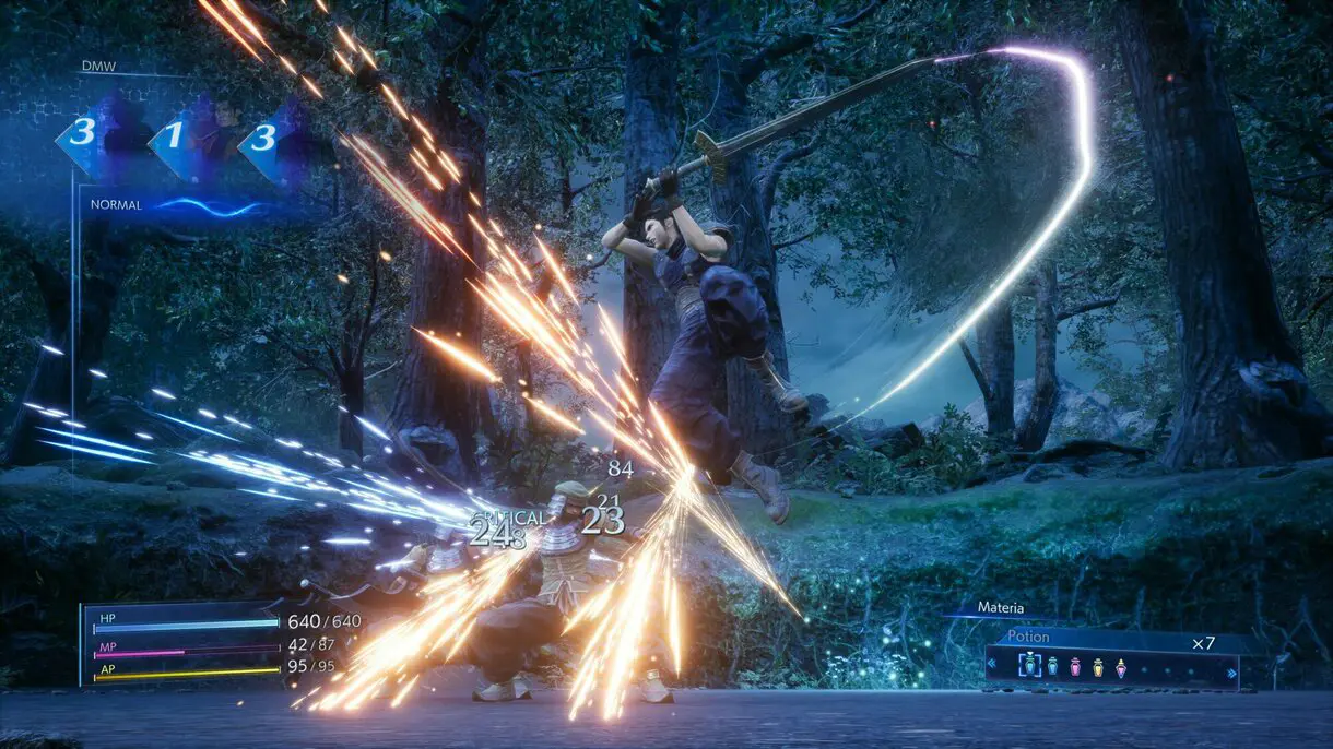 crisis core combate