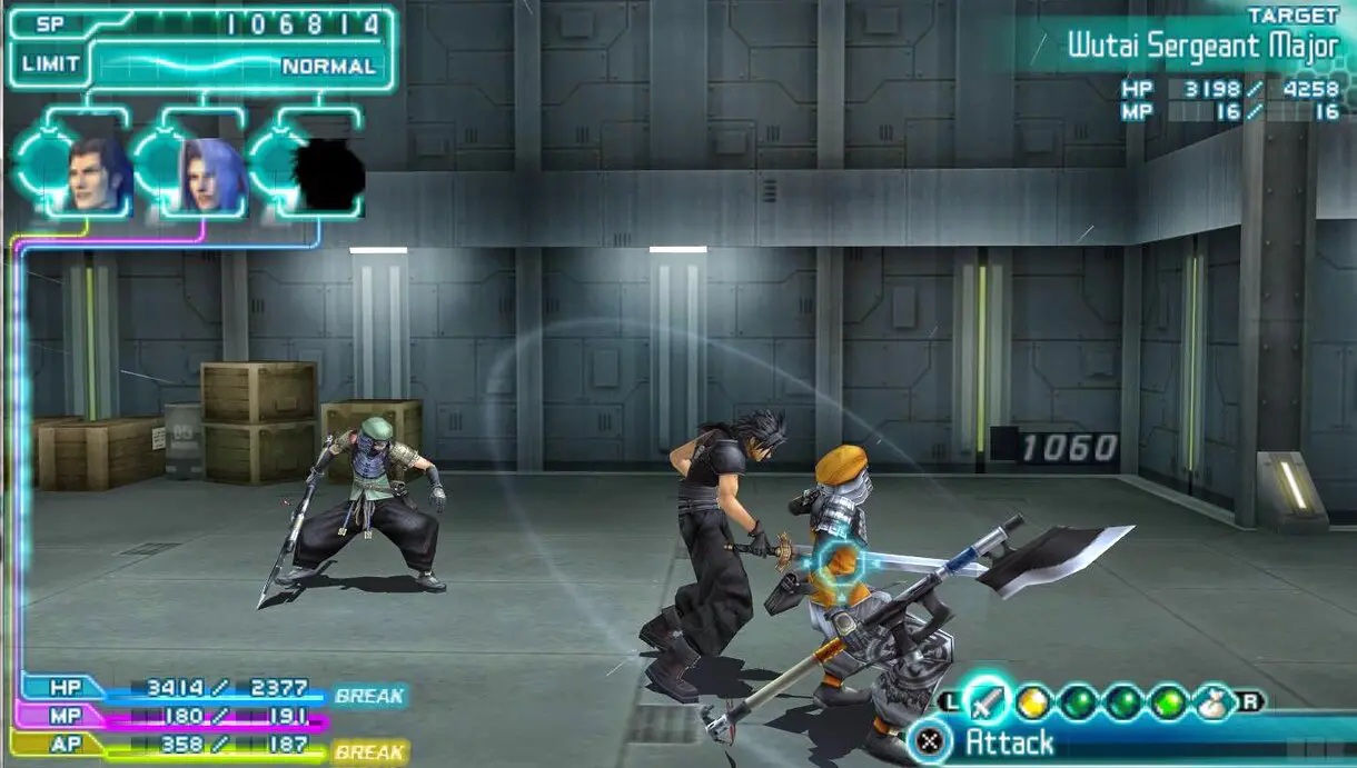 crisis core psp