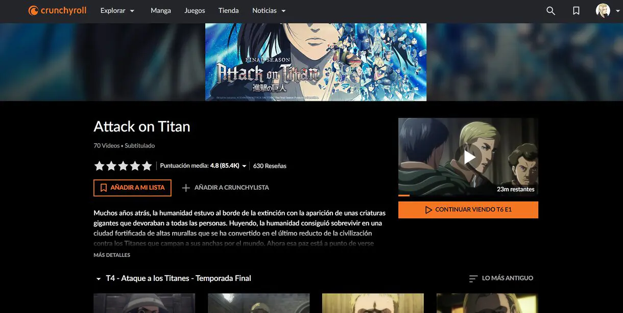 crunchyroll titanes