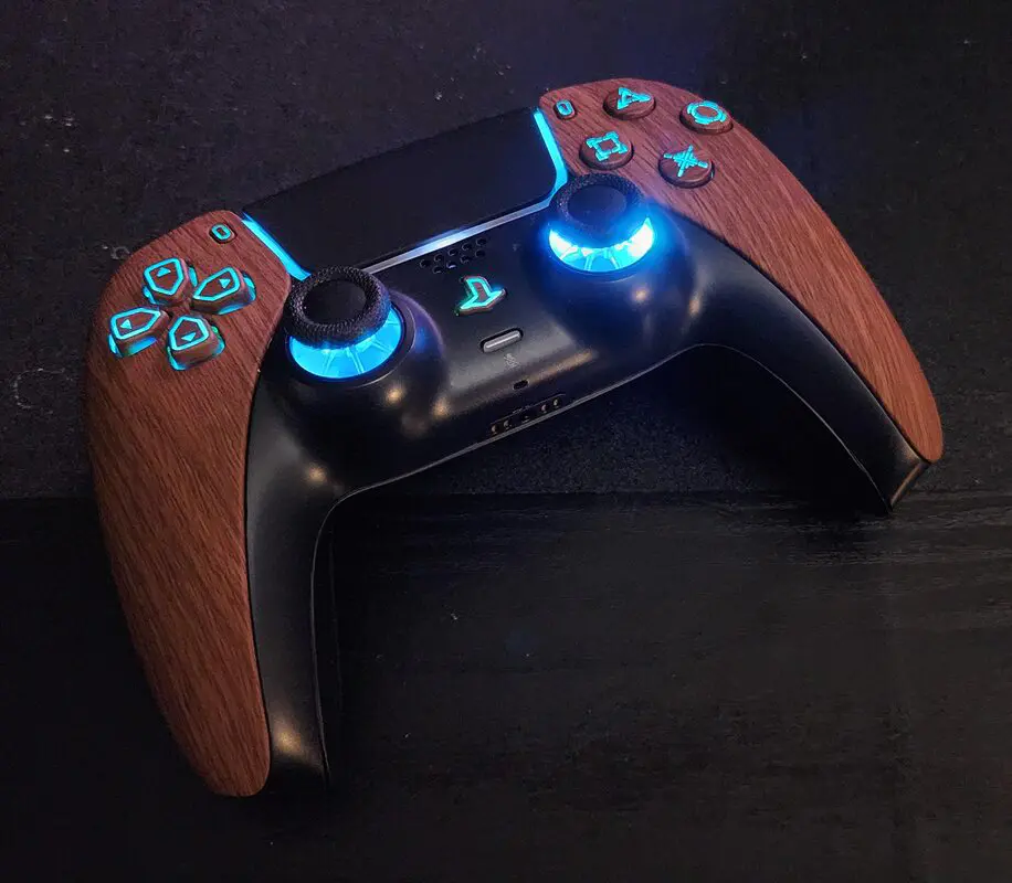 dualsense diseno madera