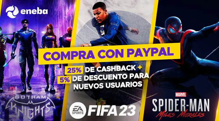 Imagen de Haz tus compras en Eneba con PayPal esta semana y consigue descuentos y juegos al mejor precio