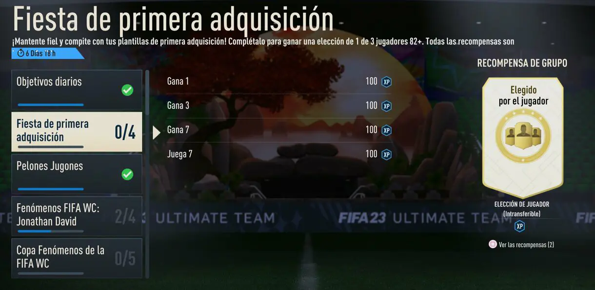 Objetivos Fiesta de primer adquisición FIFA 23 Ultimate Team