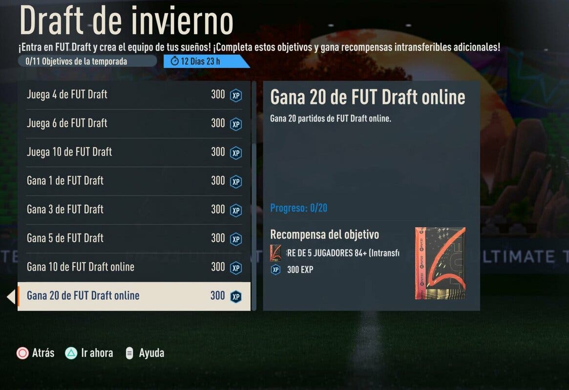 Objetivos Draft de invierno FIFA 23 Ultimate Team