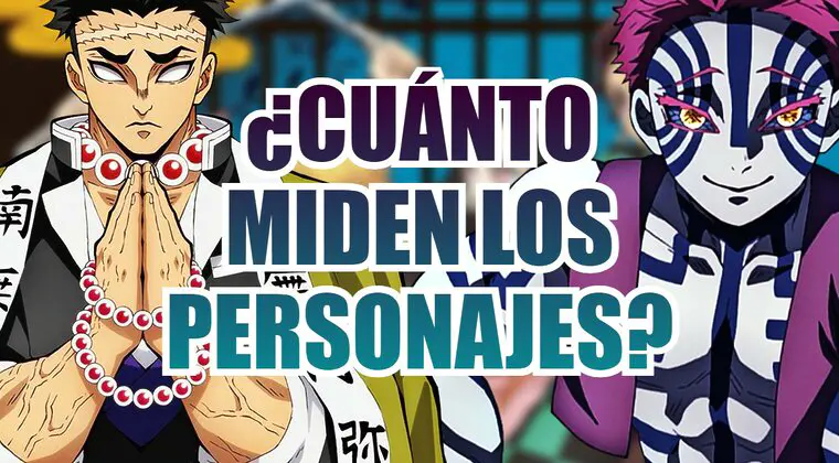 Imagen de Esto es lo que miden los personajes de Kimetsu no Yaiba: ¿Cuál es la altura de cada uno de ellos?