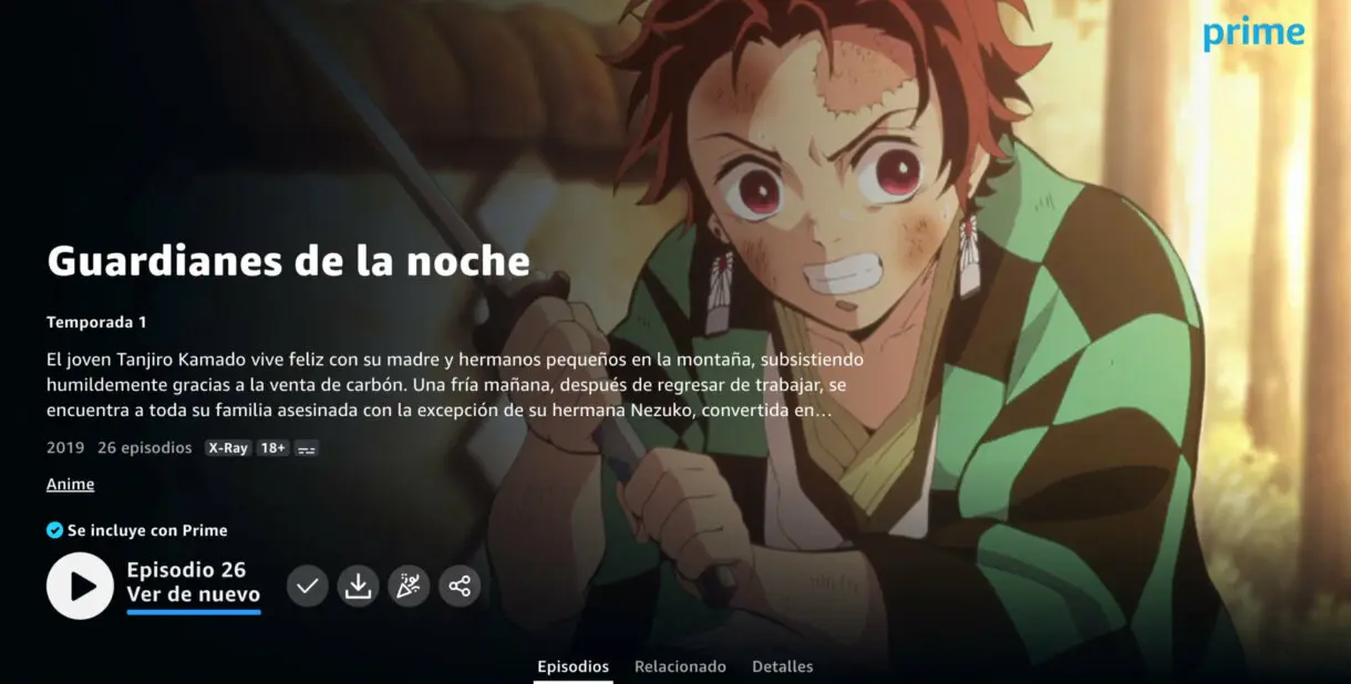 Kimetsu no Yaiba en Prime Video