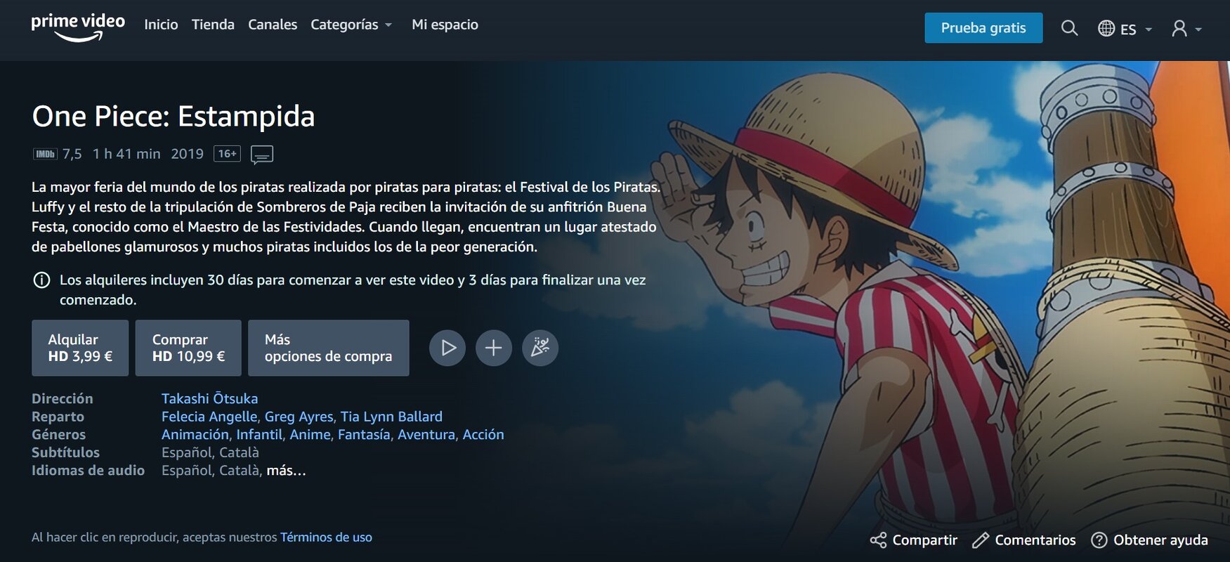 One Piece: Dónde ver todo el anime en España