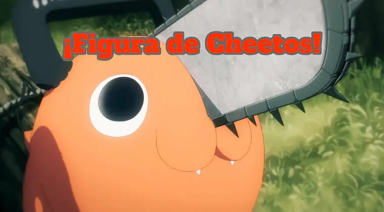 Imagen de Chainsaw Man ya tiene una escultura de Pochita... ¡hecha de Cheetos!