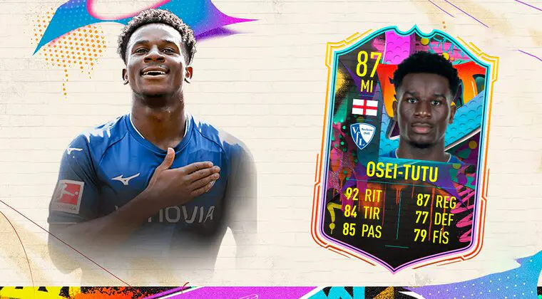 Imagen de FIFA 23: ¿Merece la pena Osei-Tutu Out of Position? + Solución del SBC