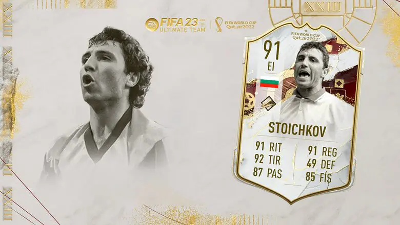 FIFA 23 Ultimate Team SBC Stoichkov Icono Mundial