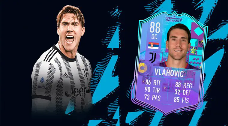 Imagen de FIFA 23: ¿Merece la pena Vlahovic Fenómenos de la Copa Mundial? + Solución del SBC