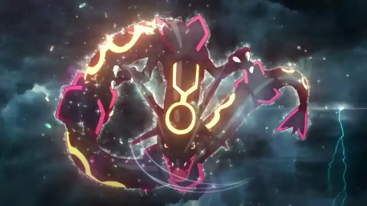 Rayquaza shiny nuevo anime Pokemon