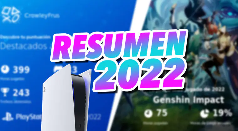 Imagen de Mira tu resumen de 2022 con PlayStation Wrap en esta web: total de horas jugadas, juego más jugado y mucho más