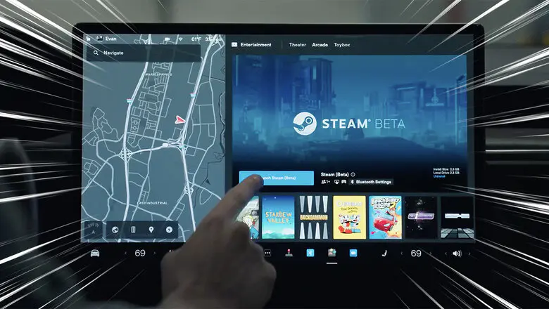 steam tesla