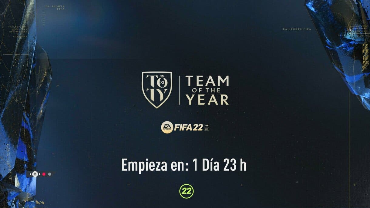 Pantalla de carga confirmando el inicio del TOTY FIFA 23 Ultimate Team