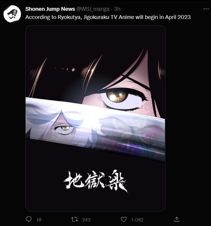 Jigokuraku, el nuevo anime de 'demonios' de MAPPA, confirma cuándo se  estrena