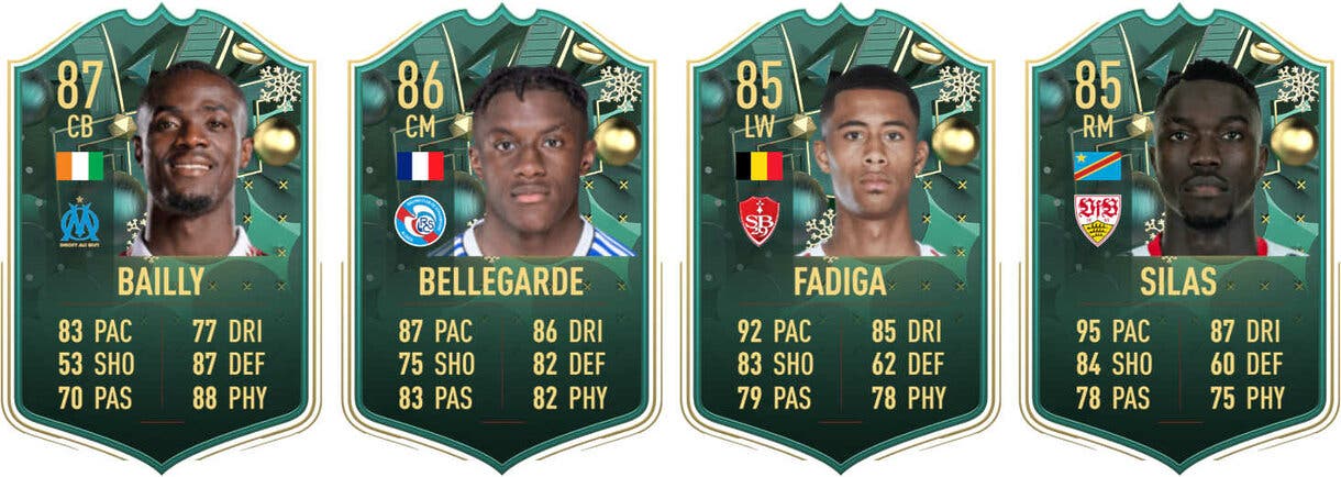 Cartas Winter Wildcards filtradas de Bailly, Bellegarde, Fadiga y Silas para FIFA 23 Ultimate Team