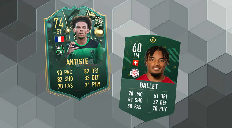 Imagen de FIFA 23: Antiste free to play destaca por sus cinco de pierna mala y es acompañado por un token Winter Wildcards