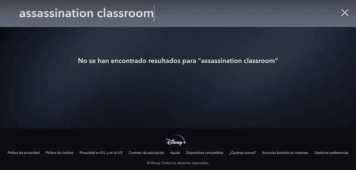 Assassination Classroom Disney +