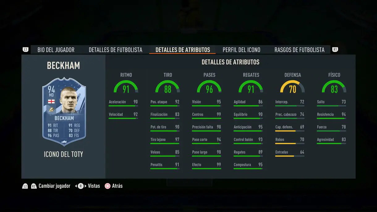 beckham icono toty fifa 23