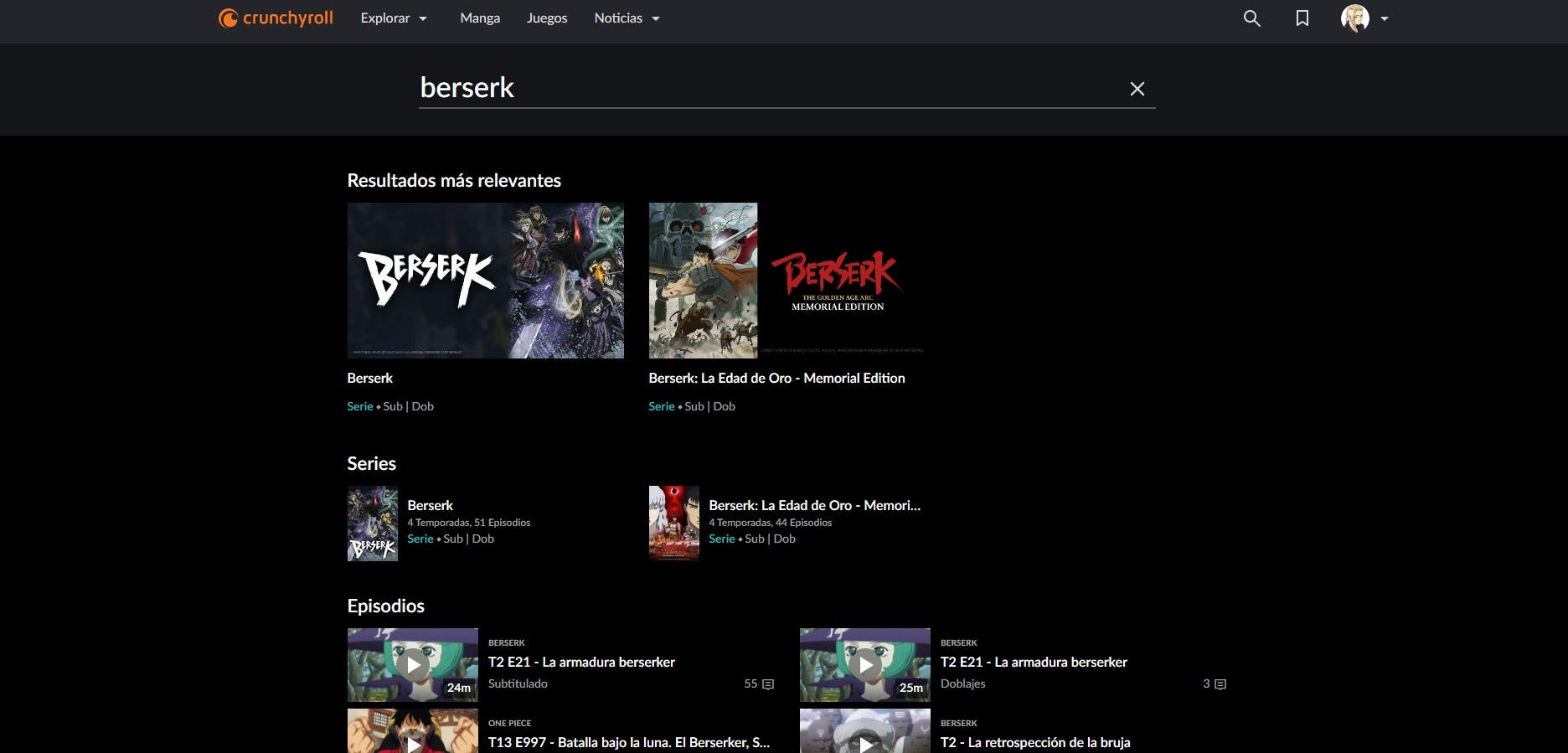 Donde assistir Berserk - ver séries online