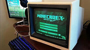 Imagen de Juegan a Minecraft en un monitor de PC de 1986: ¡así es como se ve!