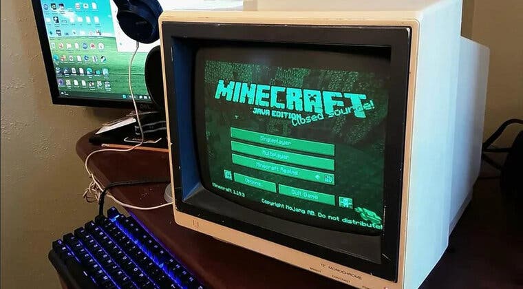 Imagen de Juegan a Minecraft en un monitor de PC de 1986: ¡así es como se ve!