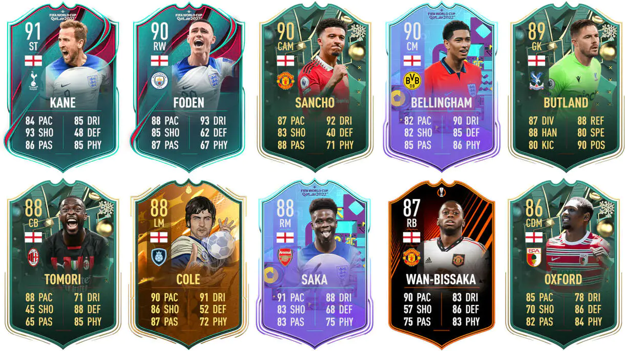 Ejemplos versiones especiales competitivas FIFA 23 Ultimate Team