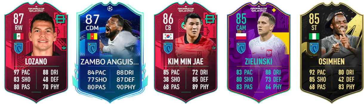 Ejemplos versiones especiales útiles Napoli FIFA 23 Ultimate Team