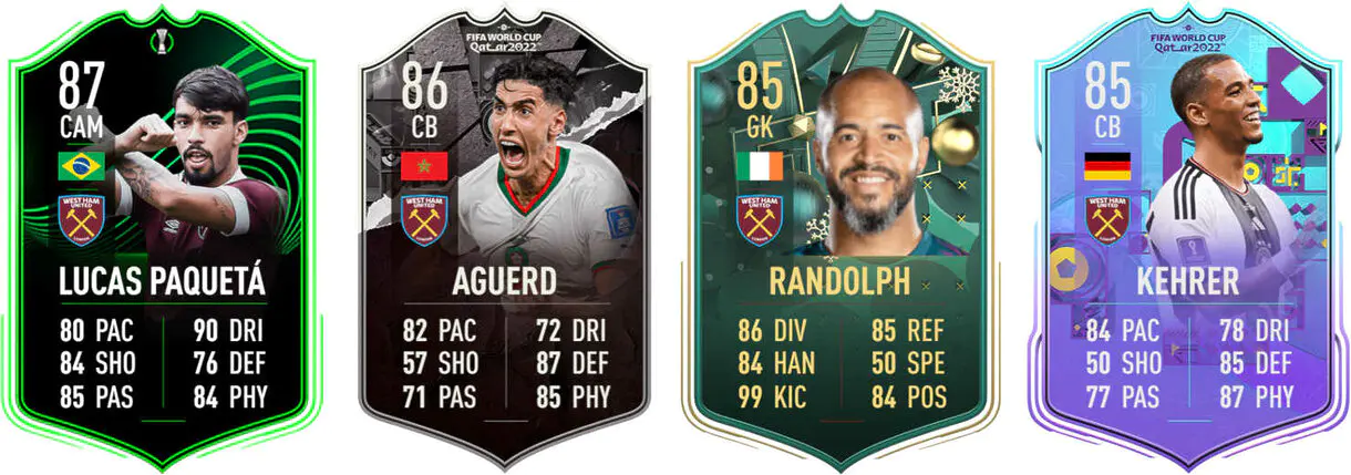 Versiones especiales decentes West Ham FIFA 23 Ultimate Team