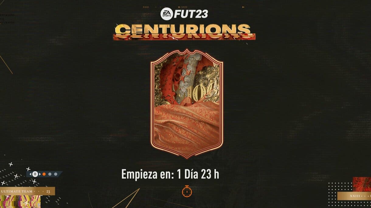 Pantalla de carga FIFA 23 Ultimate Team anunciando el inicio de Centurions
