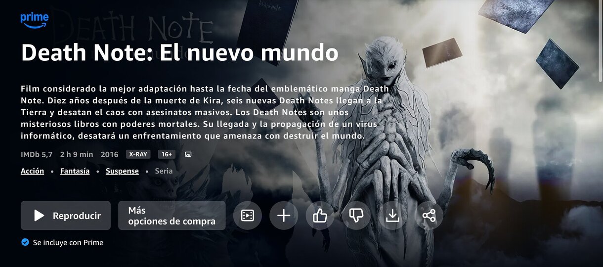 Death Note en Prime Video