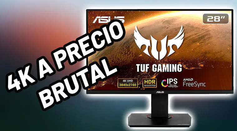 Imagen de Este pedazo de monitor ASUS 4K tiene un precio que es difícil de creer en Amazon
