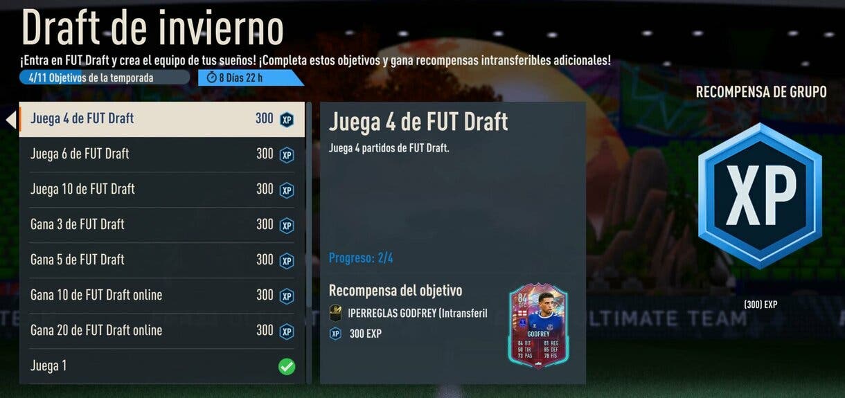 Objetivos Draft de invierno FIFA 23 Ultimate Team