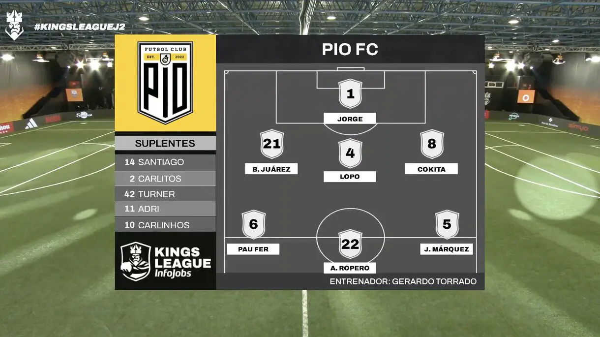 7 inicial de PIO en Kings League