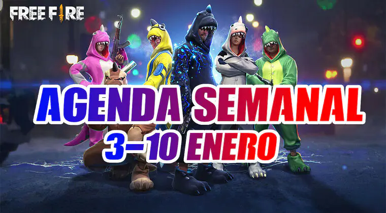 Imagen de Nueva agenda semanal de Free Fire (3-10 enero) y todas las novedades del battle royale