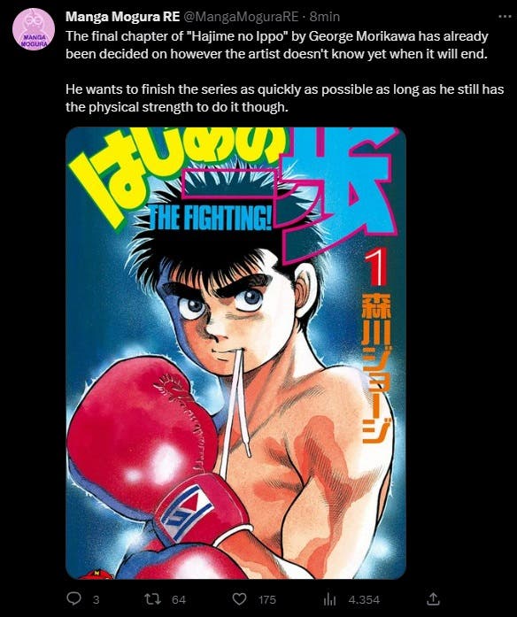 Ippo se retira? La impactante noticia del manga de Hajime no Ippo