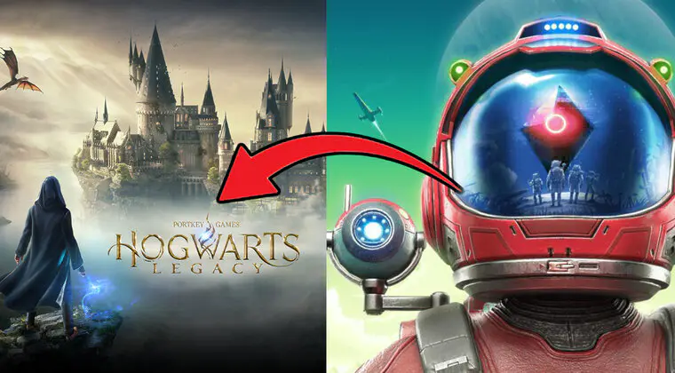 Imagen de Recrean el castillo y la pista de Quidditch de Hogwarts Legacy en No Man's Sky con increíbles resultados