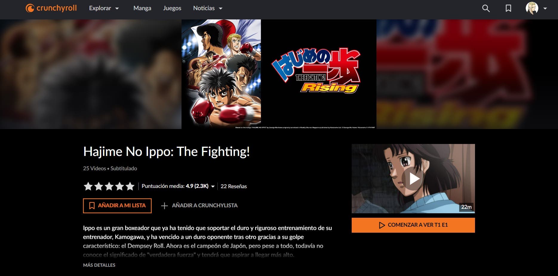 Hajime no Ippo: Dónde ver el anime al completo